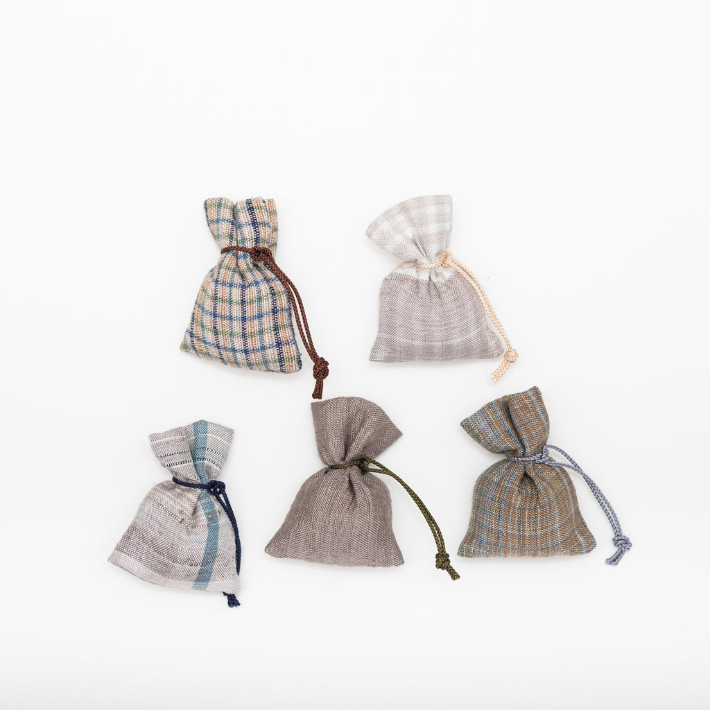 小裂の匂袋 茶・グレー