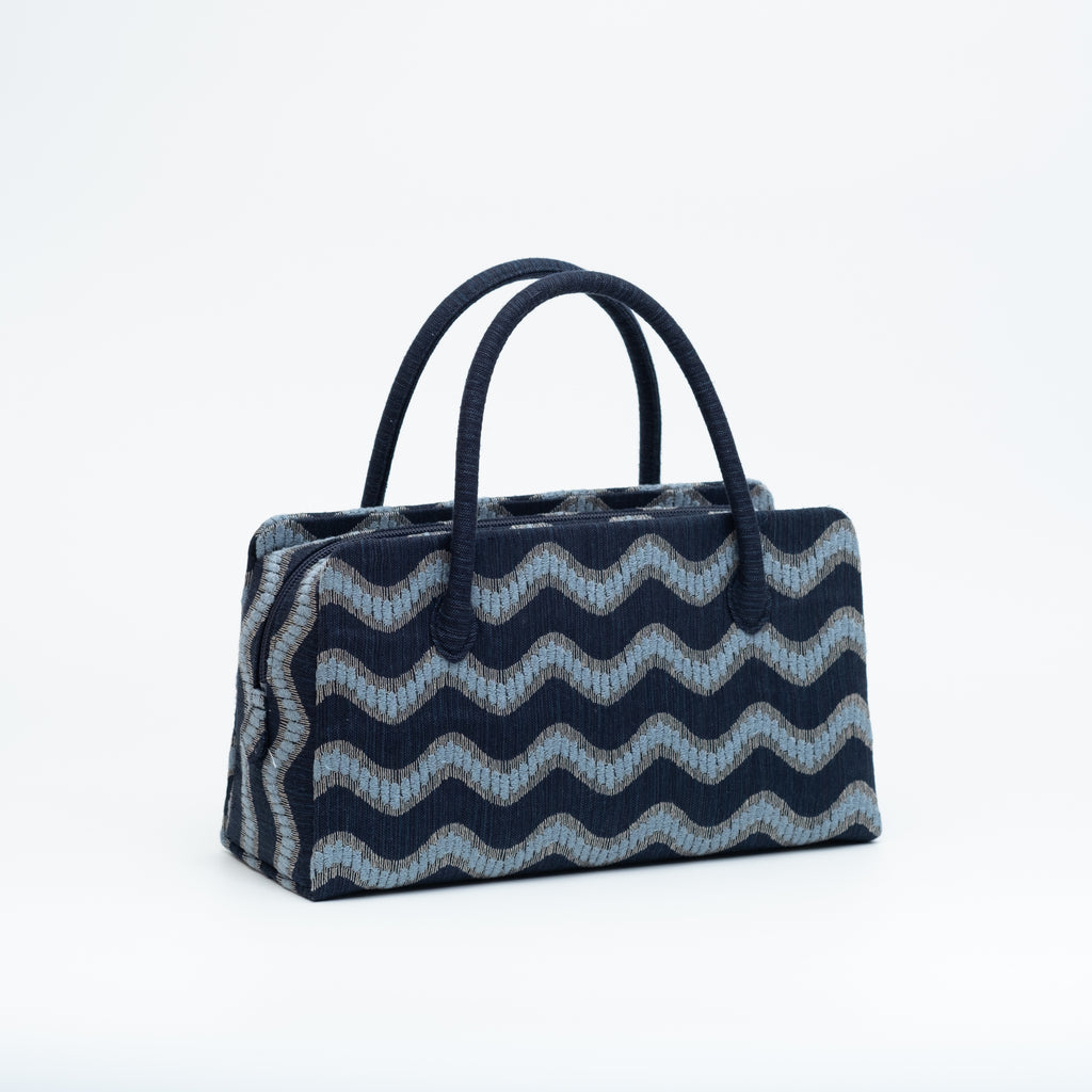 利休バッグ 『風の種 カゼノタネ 紺色』