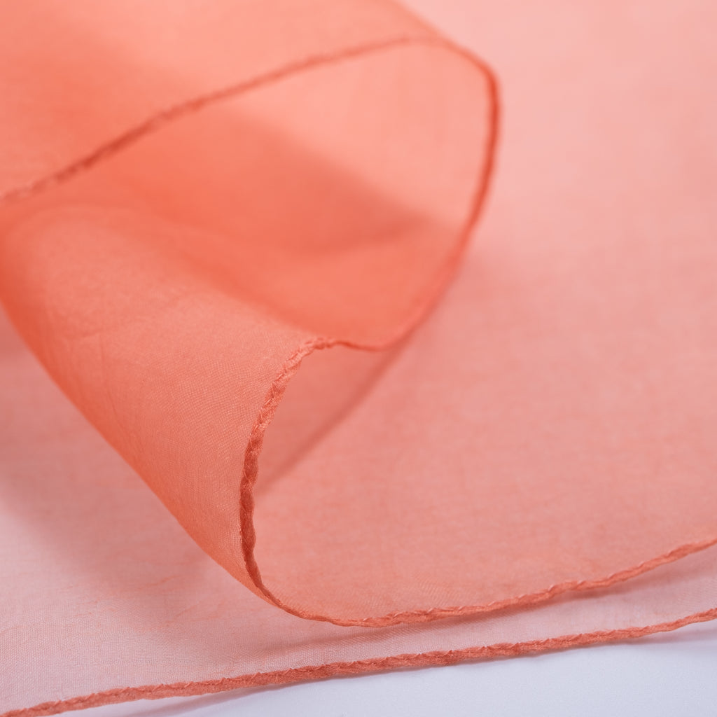 オーガンジーストール 茜 (淡)