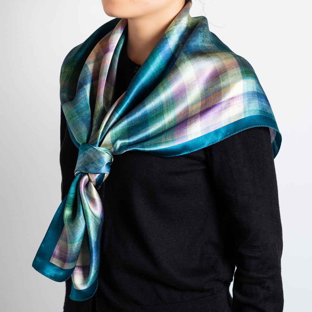 ふくみシルクスカーフ「おだまき」