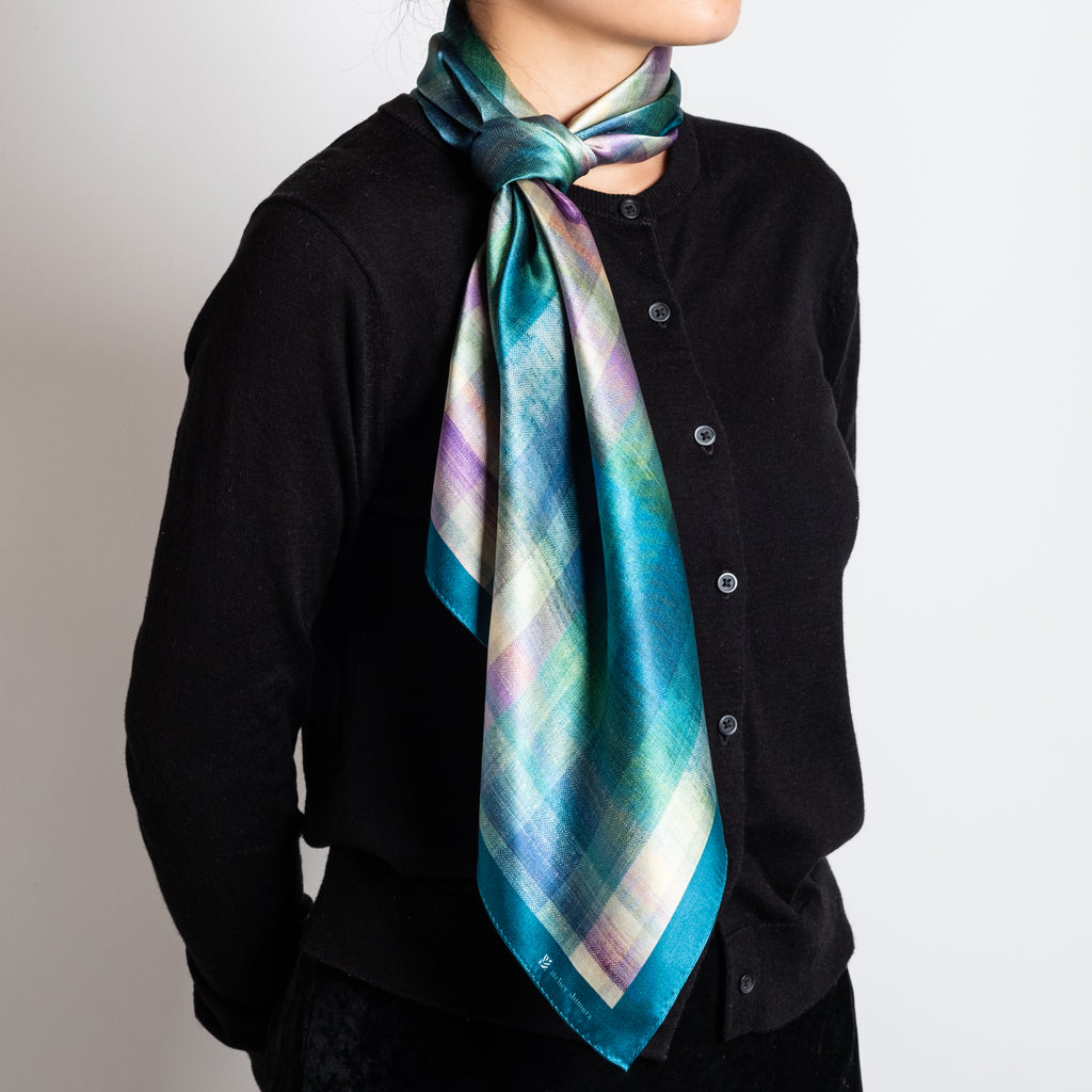 ふくみシルクスカーフ「おだまき」