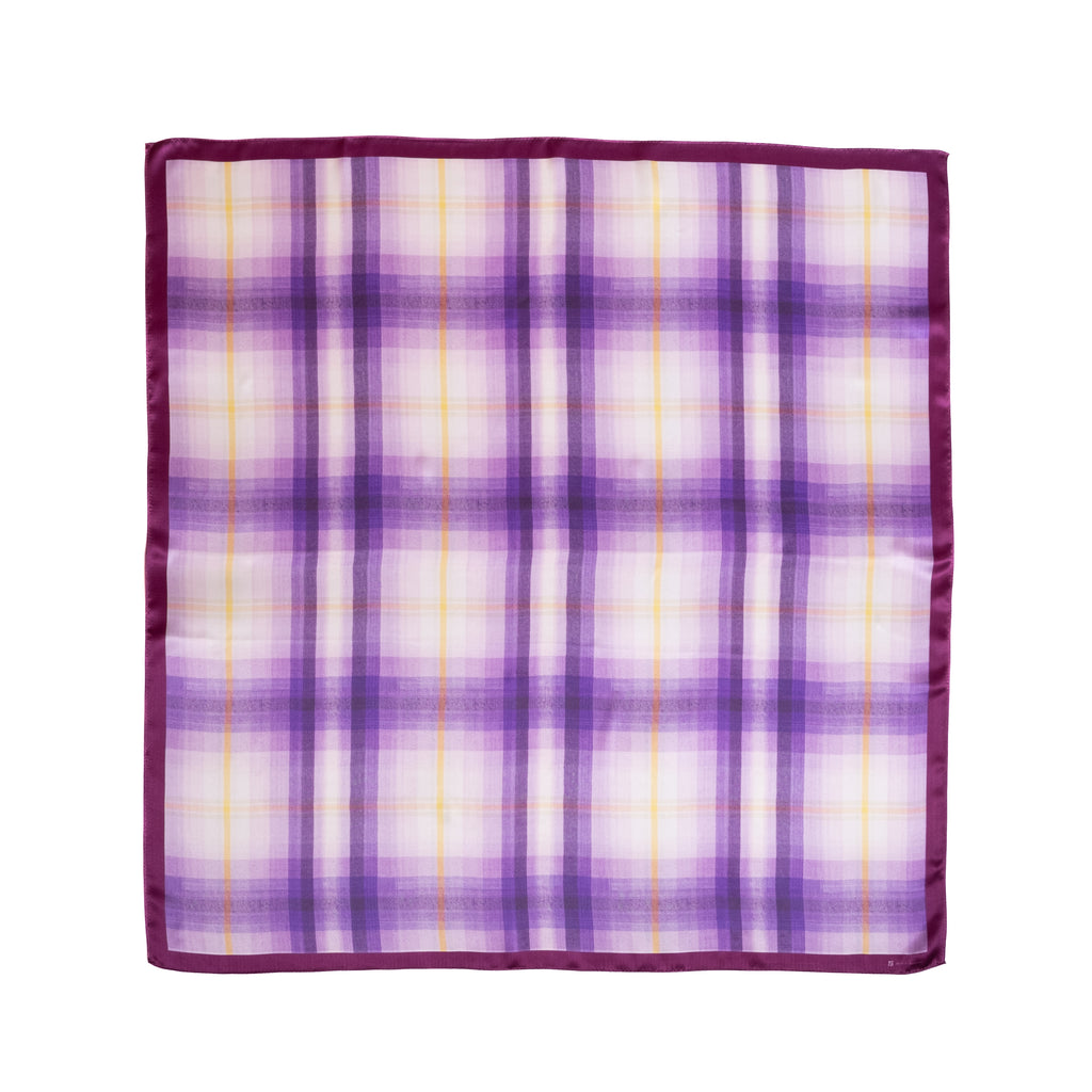 ふくみシルクスカーフ「白菖」