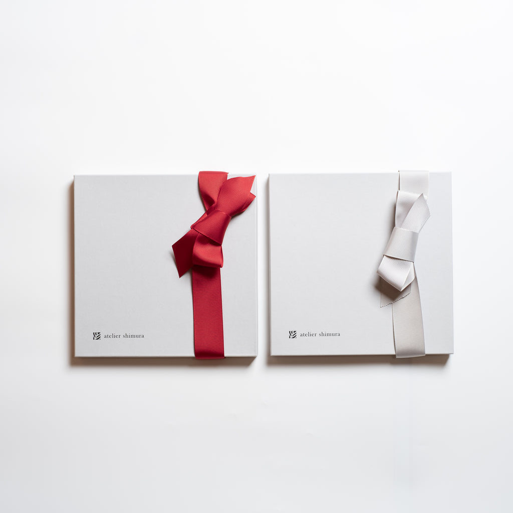 ふくみシルクスカーフ「蘇芳横縞」