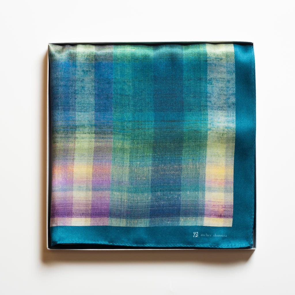 ふくみシルクスカーフ「おだまき」