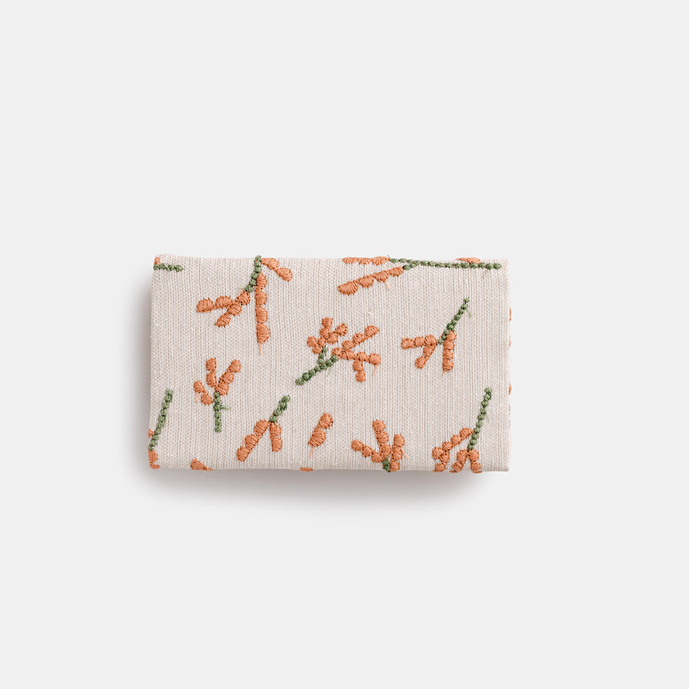 カードケース　『雪の芽 ユキノメ 橙色』
