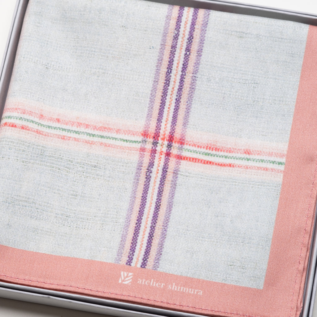 ふくみハンカチーフ「花潜り(はなむぐり)」