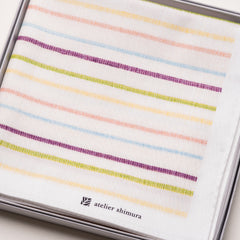 アンティーク 緻密なシュバルム白糸刺繍 繊細なトライアングルフリル ハンカチーフ ふくみハンカチーフ「花まつり-生絹（すずし）」 - アトリエシムラ