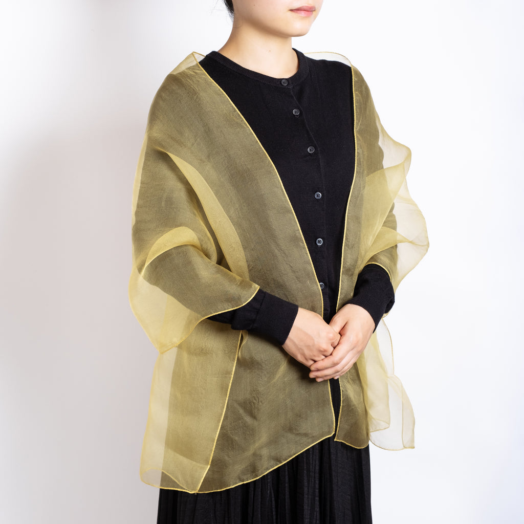 オーガンジーストール 刈安