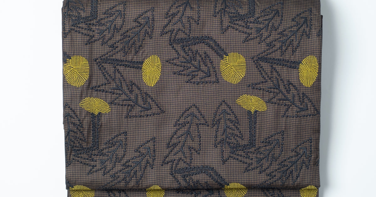 ミナ帯（京袋仕立て）『tanpopo』 - アトリエシムラ